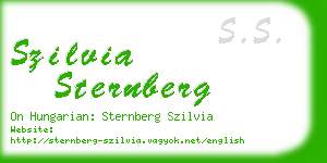 szilvia sternberg business card